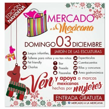 EmpresariasRed's tweet photo. #QueNoSeTePase #Xalapa este domingo 03 diciembre en jardín de las esculturas Mercado a la mexicana https://t.co/yPpU1M1Px8