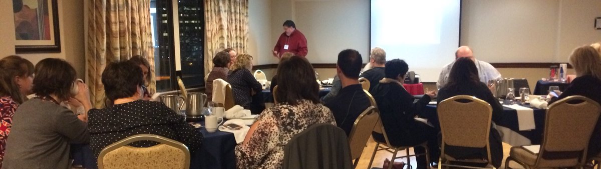 ByronButt's tweet image. Attending the @NSTeachersUnion Professional Associations Leaders Conference. Lauchie MacKinnon presenting on technology. #weekendPD