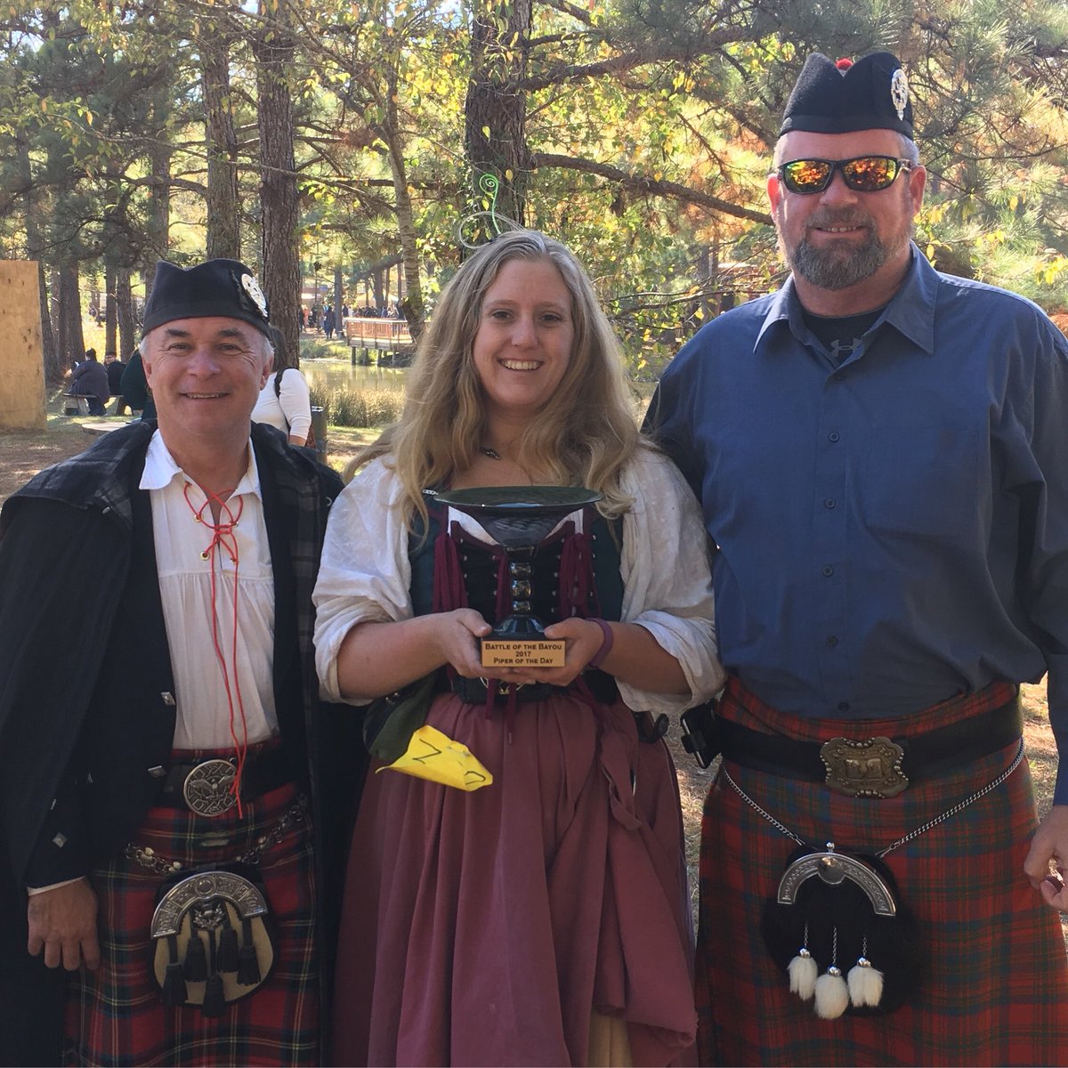 HaggisRampant's tweet photo. Late news from last weekend‘s competition: Gillian wins Piper of the Day! #BattleOfTheBayou #EUSPBA #ThePipingLife #BagpipeCompetition #WhiskyInTheTrophy https://t.co/VBMOJsWmoN