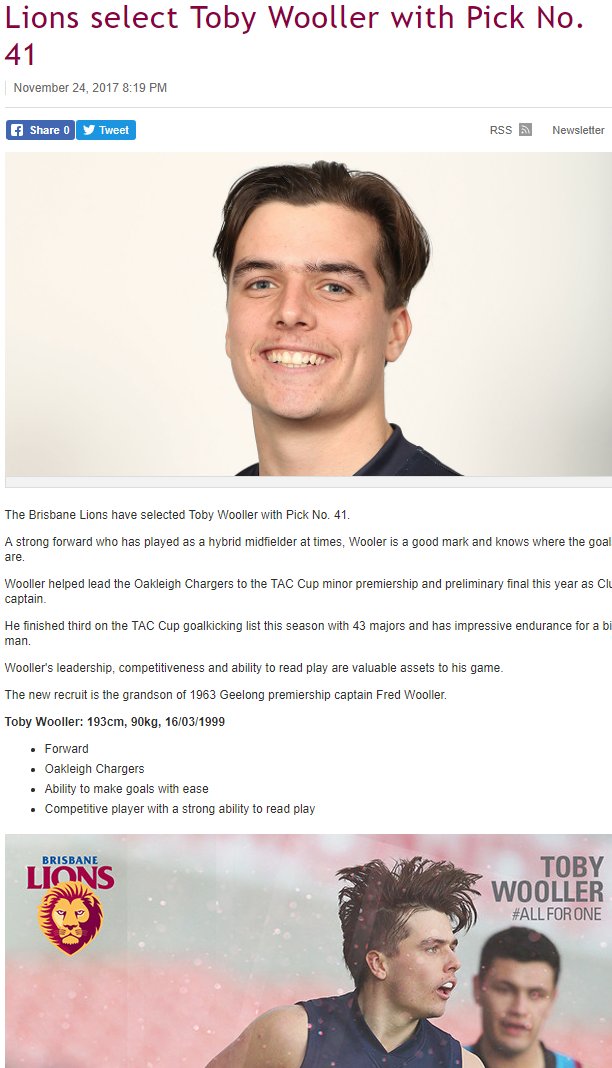 CamberwellShark's tweet photo. Ex Shark AFL Draft Pick 41 for Brisbane Lions
Congratulations to Ex Shark Toby Wooller!
So proud to see the journeys our Sharks take.
#camberwellsharks #LocalSportsStars #GoSharks #AllForOne #brisbanelions #AFL #OakleighChargers
Read more at:
https://t.co/Q7xCuhoR67 https://t.co/PaxYFP85OU