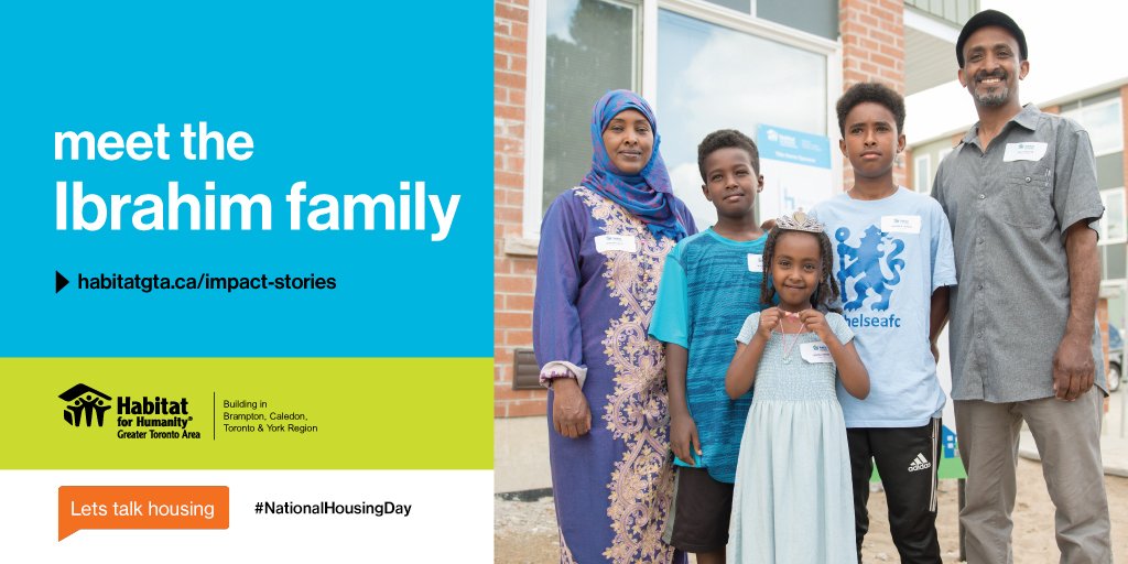 HabitatGTA's tweet photo. Meet the Ibrahim Family: “We no longer have to worry about our children’s health and safety, and can finally enjoy the time we spend together inside our home.”
https://t.co/y77XcwJgsE #NationalHousingWeek #HousingWeek2017 https://t.co/dPwxJCNI4f