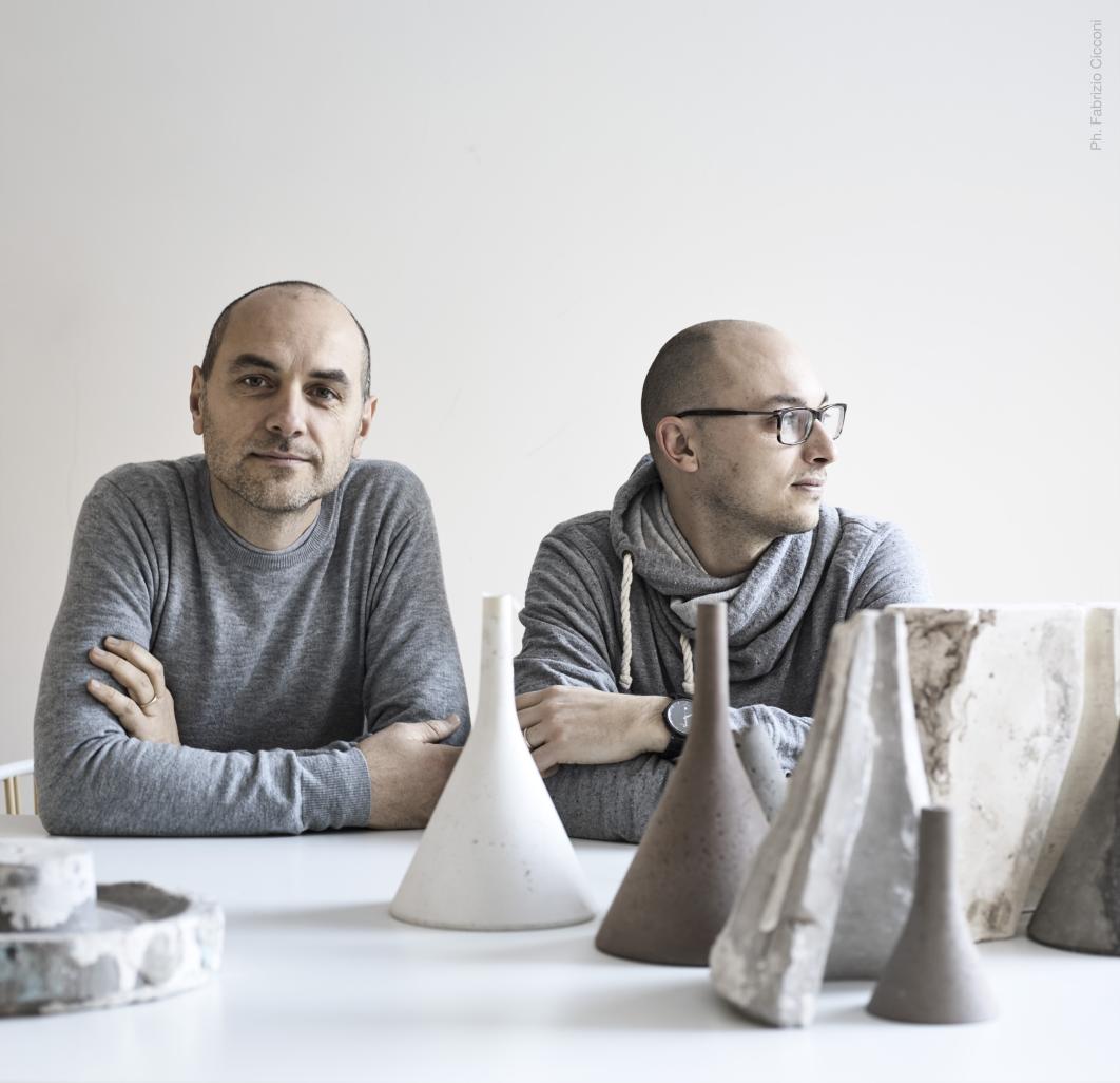.@interiordesign shares 10 questions with Paolo Lucidi &amp; Luca Pevere of the Italian firm #LucidiPevere - creators of Ligne Roset Backpack seating &amp; Alburni tables: bit.ly/2hBKj4Z