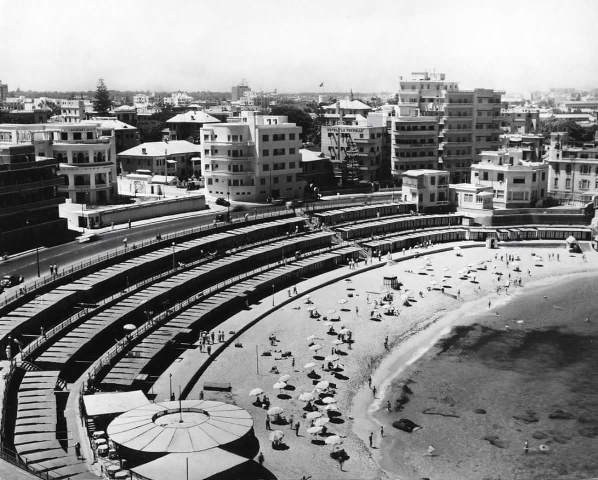 zahraaawd's tweet photo. Stanley Bay &amp; Beach, Alexandria, Egypt, 1951.

#Stanleybeach
#Alexandria 
#Egypt 
@CCavafy 
@DurrellSociety https://t.co/6zmfdBehvk
