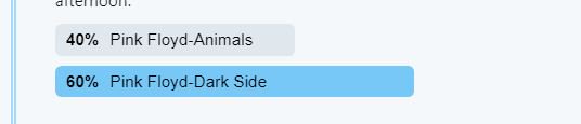 BullMooseVinyl's tweet photo. Congrats to Dark Side of the Moon, winner of the #progoff.
2nd place: Animals
Runner ups: Hemispheres, Thick As a Brick
Top 8: The Wall, Piper at the Gates of Dawn, Fragile, Kraftwerk-Autobahn
Top 16: Albums by Rush, Sigur Ros, Rush, Genesis, Steven Wilson
Thanks all! https://t.co/AsyXlk07z6