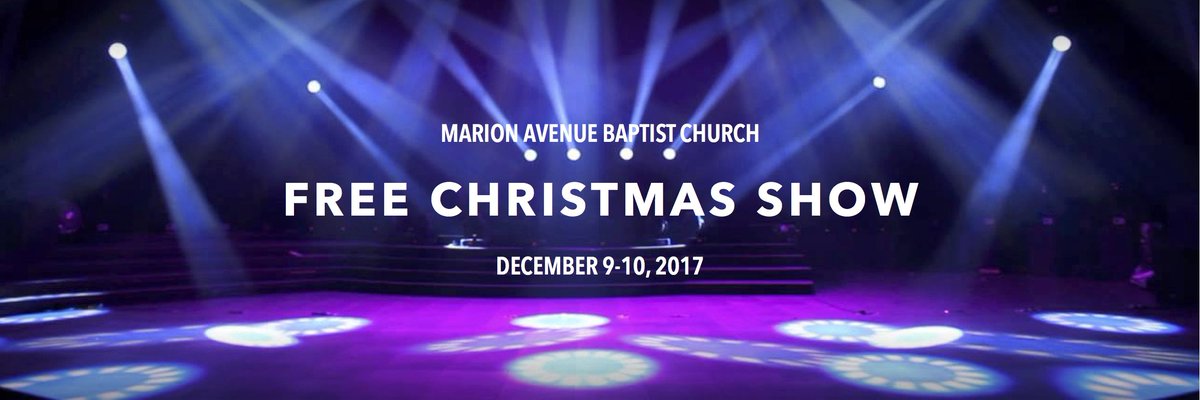 Make plans now to join us December 8-10 for the Live Animal Christmas Show! Saturday - Sunday 11:00 &amp; 5:00 (Public Showings - Free!) Friday 7:00PM (This showing reserved for those needing free transportation provided by <a href="/marionave/">Marion Avenue</a>) Private showings available for groups of 10+