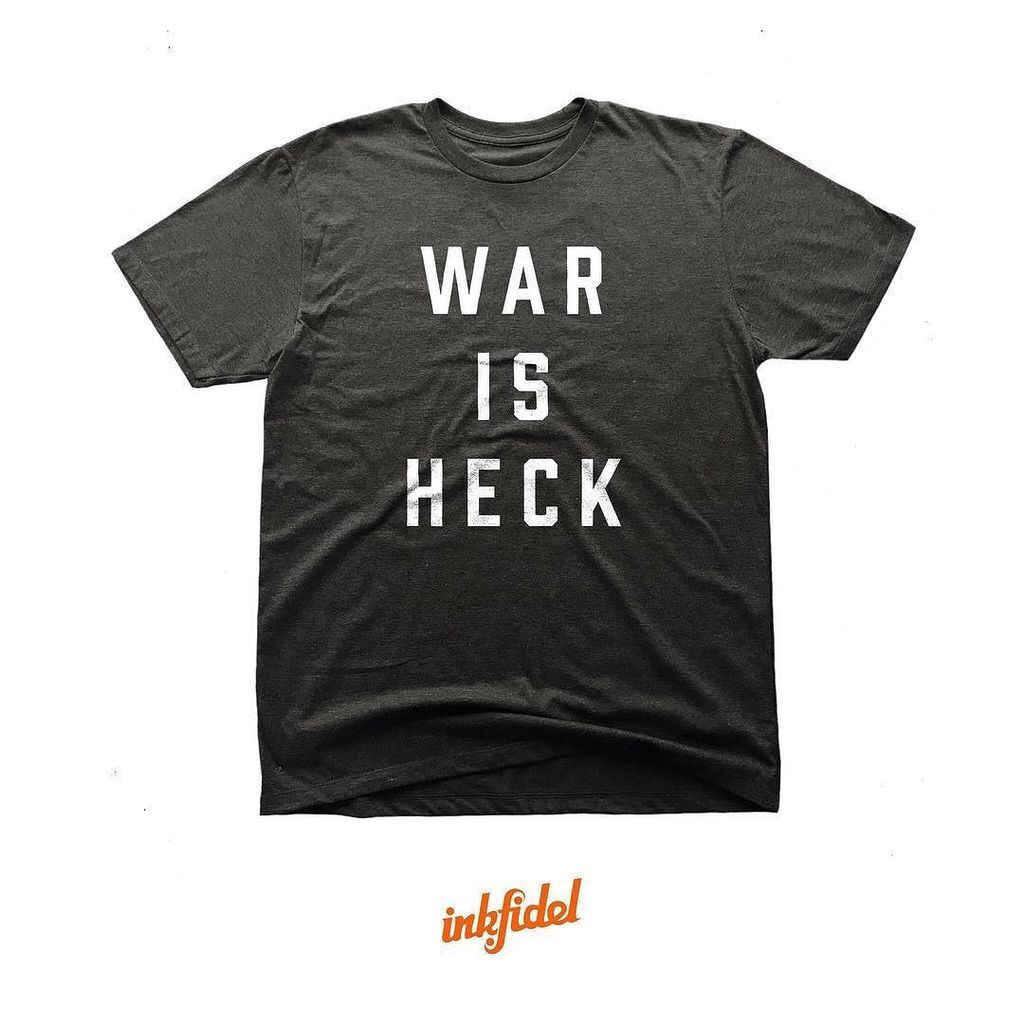 I mean, there’s Green Bean Coffee, bootleg DVDs, your Woobie...it could be worse, right? Think we should print this one? #inkfidel #warisheck #veteran #militaryapparel #graphictee #armylife #usmclife ift.tt/2B9C9oG