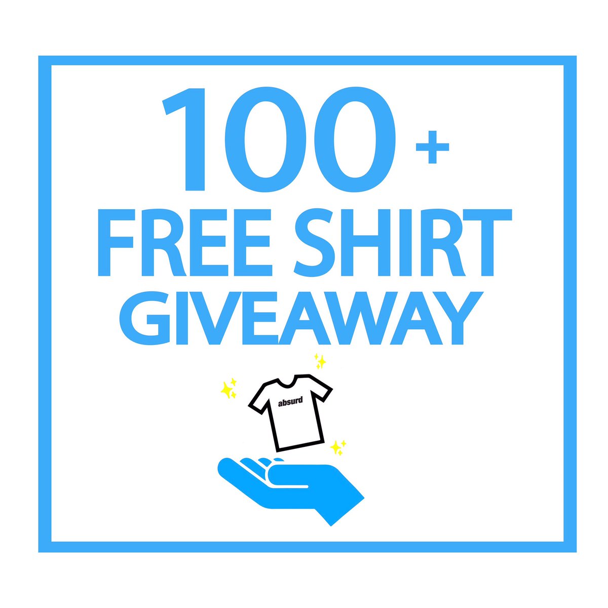 absurd's tweet photo. 100+ FREE SHIRT GIVEAWAY 🆓👕
RT + FOLLOW @absurd TO ENTER✨ https://t.co/YHb1OZGRdU
