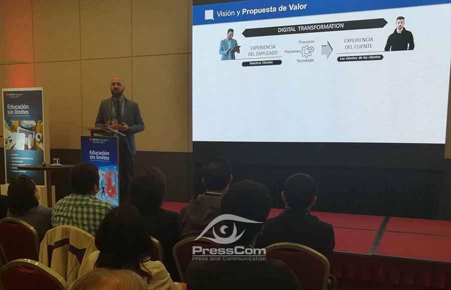 PressComChile's tweet photo. PressCom estuvo presente en el Education Summit 2017 organizado por nuestro cliente #RICOH, bajo el lema “Transformación digital en la Educación”.  #RICOH entregó soluciones en el ámbito educativo. #PressComChile #periodistas #PR #eventosPressCom https://t.co/O4v58oo2st