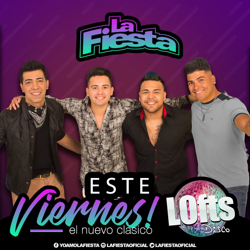 lafiestaoficial's tweet photo. #EstaNoche #ClasicoFiestero #NuevaGeneracion #Fiesssta #LoftsDisco #LaFiestaContinua #15Años https://t.co/sWuZMc3KXY