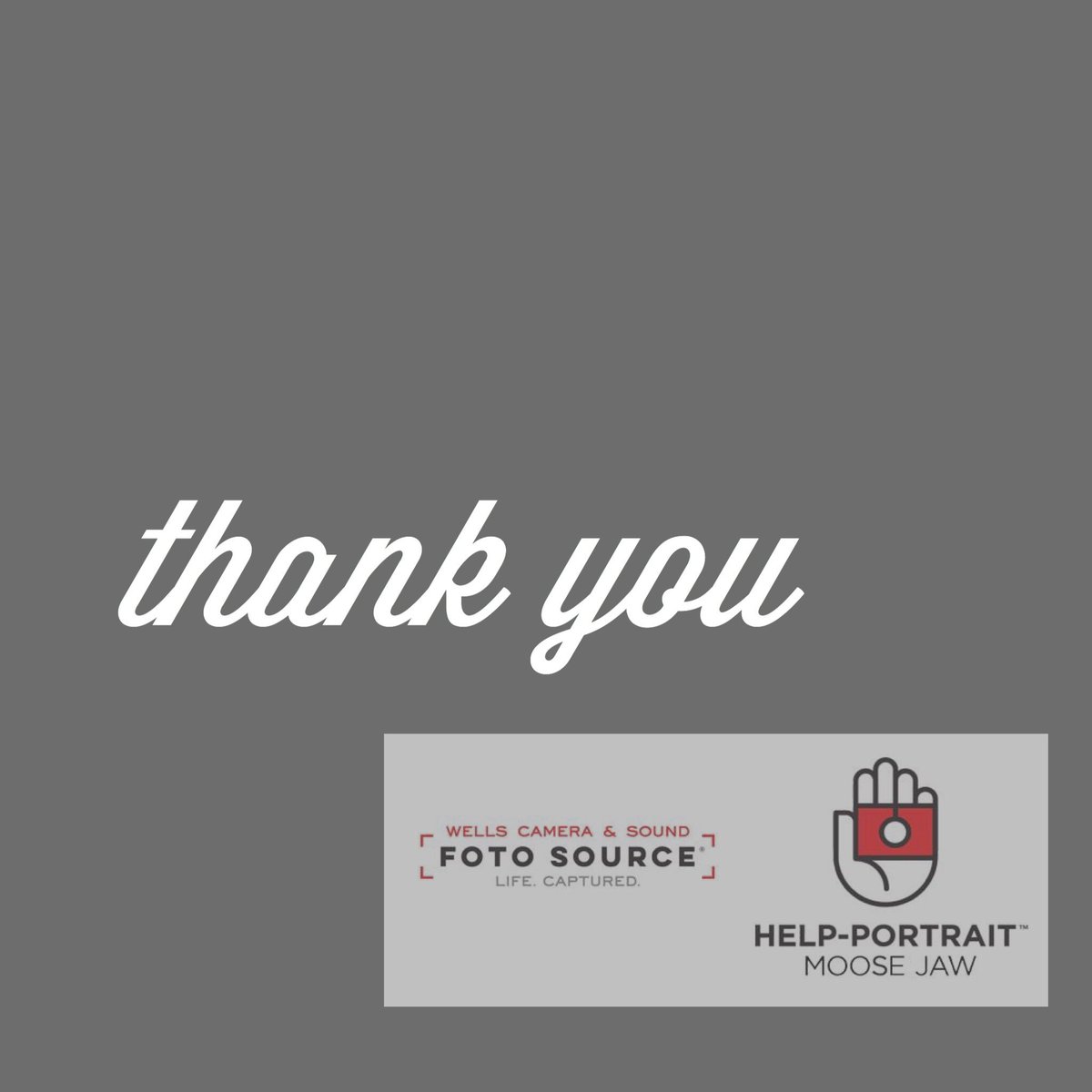 HelpPortraitMJ's tweet image. Thank you to @Wellscamera Moose Jaw for your generous donation.