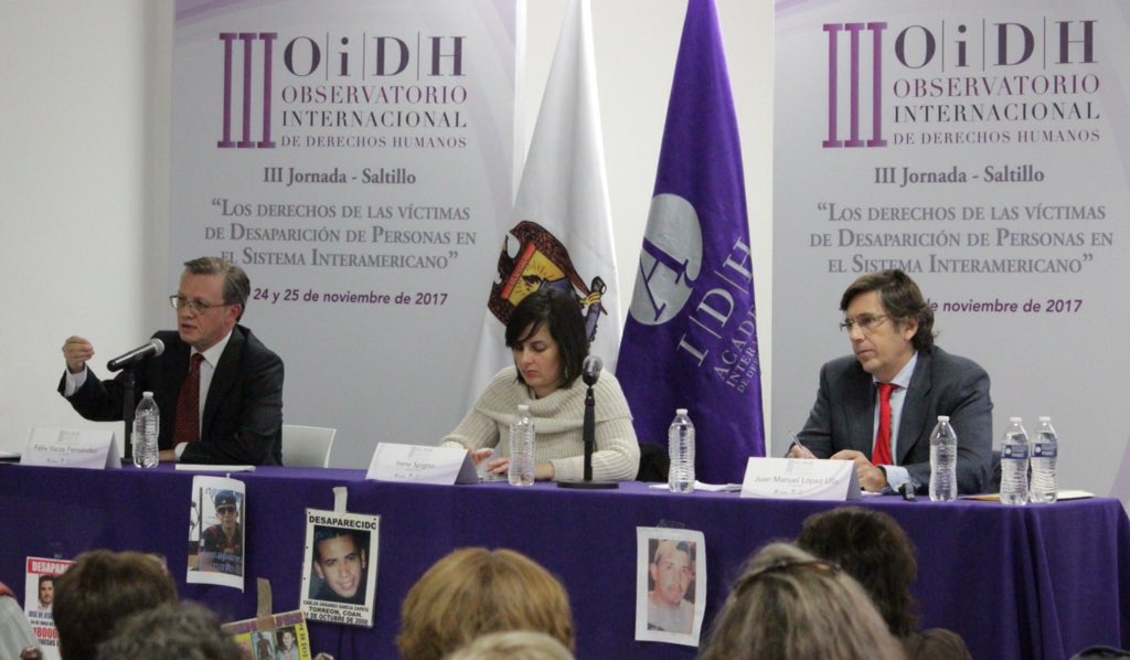 ceavcoahuila's tweet photo. Felix Vacas Fernández y Juan Manuel López Ullas hablan sobre el derecho a la verdad en el III Observatorio Internacional de Derechos Humanos. #IIIOiDH #CEAV #AIDH https://t.co/pVCHQyubVw