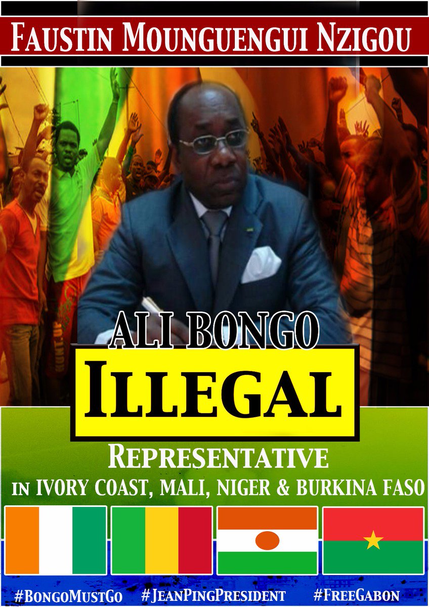 FreeGabonUK's tweet photo. #Gabon
#CôteDivoire
#DénonceTonDictateur
#BongoIsKilling
#BongoMustGo
#BongoResigns
La Côte d'ivoire ne devrait pas recevoir #Bongo
En plus d'être illégitime c'est un criminel!
@IvoireJustice
@stephaglietti
@RTI_Officiel
@UEenCI
@DGTCPCI
@USEmbAbidjan
@AmbCanCI
@connectionivoir https://t.co/GCOfsOXyFG