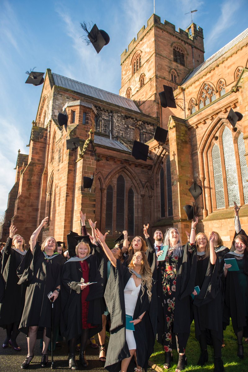 beckerphoto's tweet photo. The sun comes out for @CumbriaUni students graduation ceremony at Carlisle Cathedral https://t.co/p2OfZlcbKf