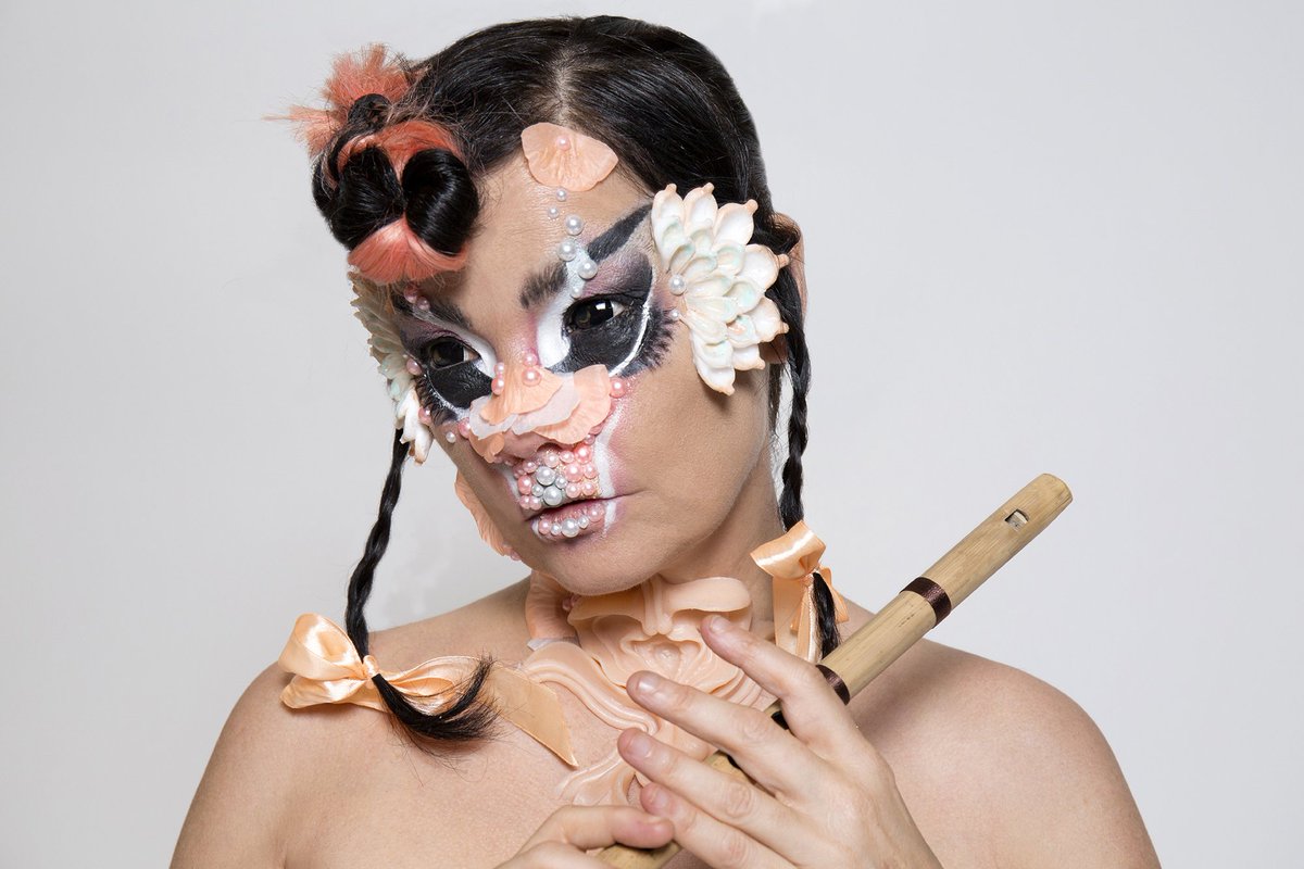 Björk and visual artist Jesse Kanda talk us through the making of the striking cover art for Utopia bit.ly/2jVKCbu