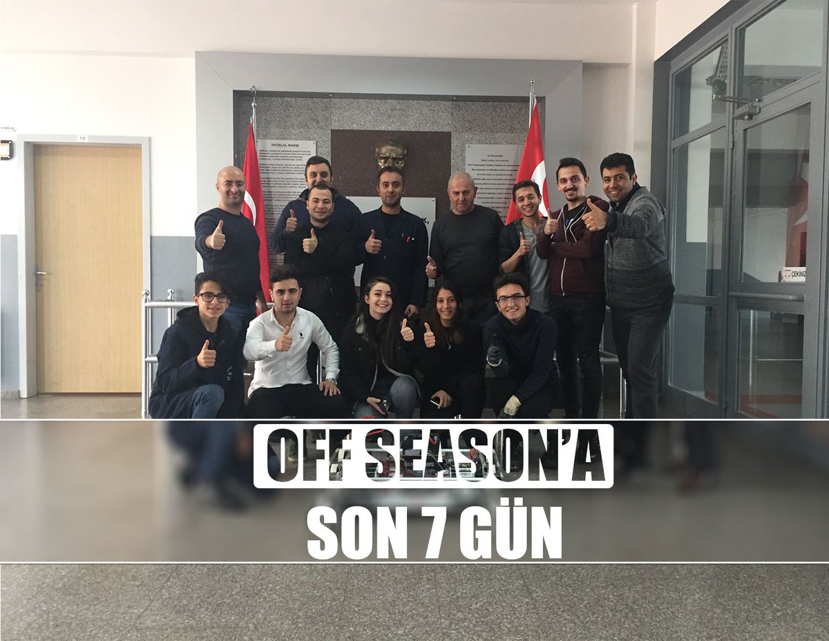 RoboGedik9022's tweet photo. Heey takımlar Off season'a son 7 gün kaldı. Heyecan ve mücadele ruhunu sahada göstermeye hazır mıyız? :) #frc #steamworks #offseason https://t.co/8rGOk8CLCH