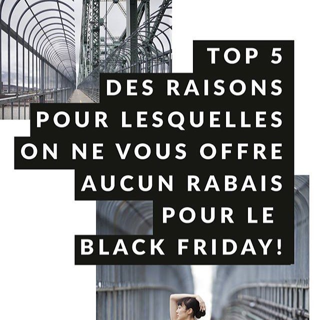 Écoutez notre story sur les raisons pour lesquelles nous ne participons pas au Black Friday. We want you to be thankful for what you already have instead of going through the internet this weekend. #noblackfriday #bethankful #localfashion ift.tt/2A4mslp