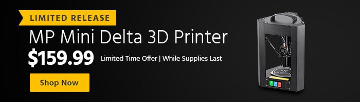 monoprice's tweet photo. Limited Release. Get the Mini Delta right now! While supplies last.
Check out all of our 3D Printers on sale now! #BlackFriday #3DPrinter https://t.co/sEbOurP5zM https://t.co/AFxAfJnX7z