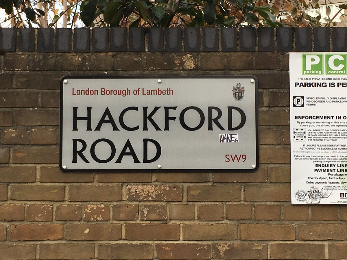 richardprice500's tweet image. Kennington Oval, Hackford Road signage, before and after @atelierwork’s project to deploy signs set in Albertus as a tribute to typographer Berthold Wolpe, who lived locally. By coincidence, I recorded the old signs in the mid-90s.
@TypeArchive #StructuredPerambulation 
#London