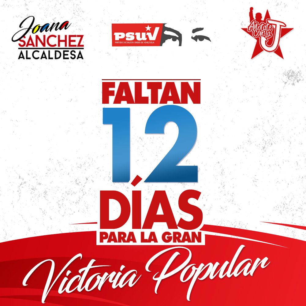 #ConteoRegresivo para la gran Victoria de Nuestro Pueblo. #AnotateConLaJ