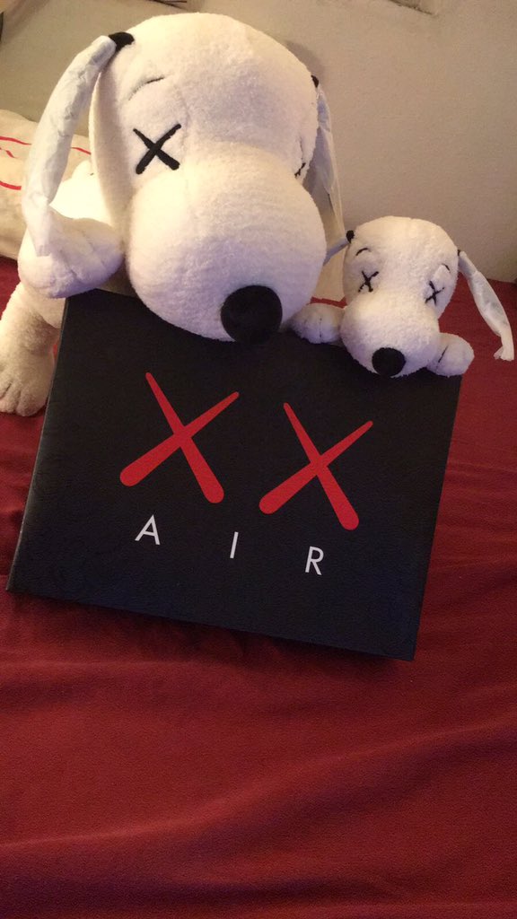 @J23app Hope can take pics with two blk Snoopy with blk Kaws4 !!!!