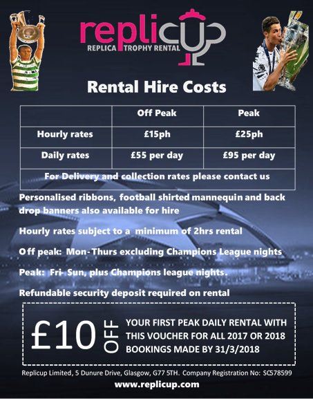 replicup's tweet image. Delighted to launch our new initiative, allowing everybody to experience that Champions League experience at their own special event or occasion. Contact us now for more details and get that Champion feeling.