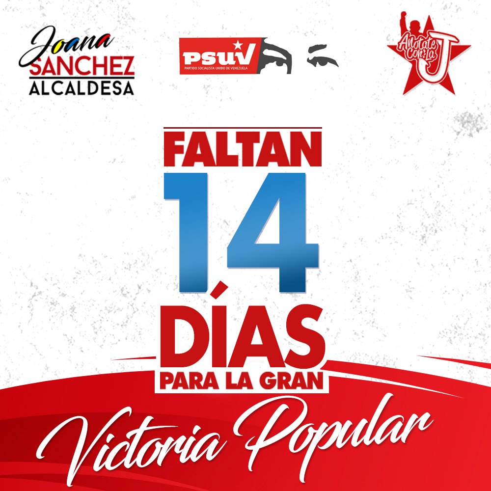 #ConteoRegresivo para la gran Victoria de Nuestro Pueblo. #AnotateConLaJ