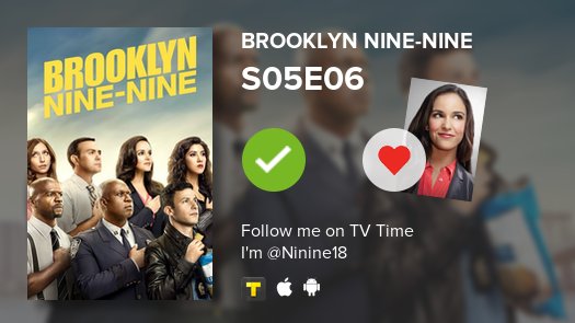 ChoupiZila's tweet photo. J'ai enfin vu S05E06 Brooklyn Nine-Nine! #Brooklyn99  #tvtime https://t.co/FqGUpHRvJ2 https://t.co/Va8NzlUQJh