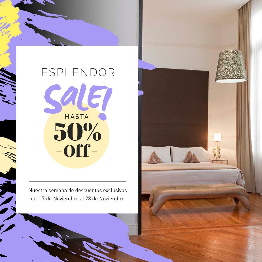 Tiramos la casa por la ventana y hasta el 28 de noviembre inclusive tenemos hasta 50%OFF en las tarifas online de <a href="/EsplendorH/">Esplendor Hoteles by Wyndham</a> Argentina y Uruguay (Esplendor Cervantes y Esplendor Montevideo). Después no digas que no te avisamos. bit.ly/1RmvHz6 #ViviConEsplendor