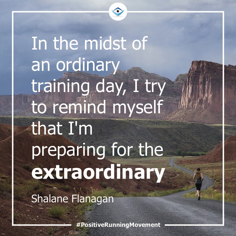 activacuity's tweet photo. #Mondaymotivation only by getting through ordinary days can we allow the extraordinary to become possible - thanks to @ShalaneFlanagan for the quote #activacuity #positiverunning #positiverunningmovement https://t.co/qz4i9ifYuk