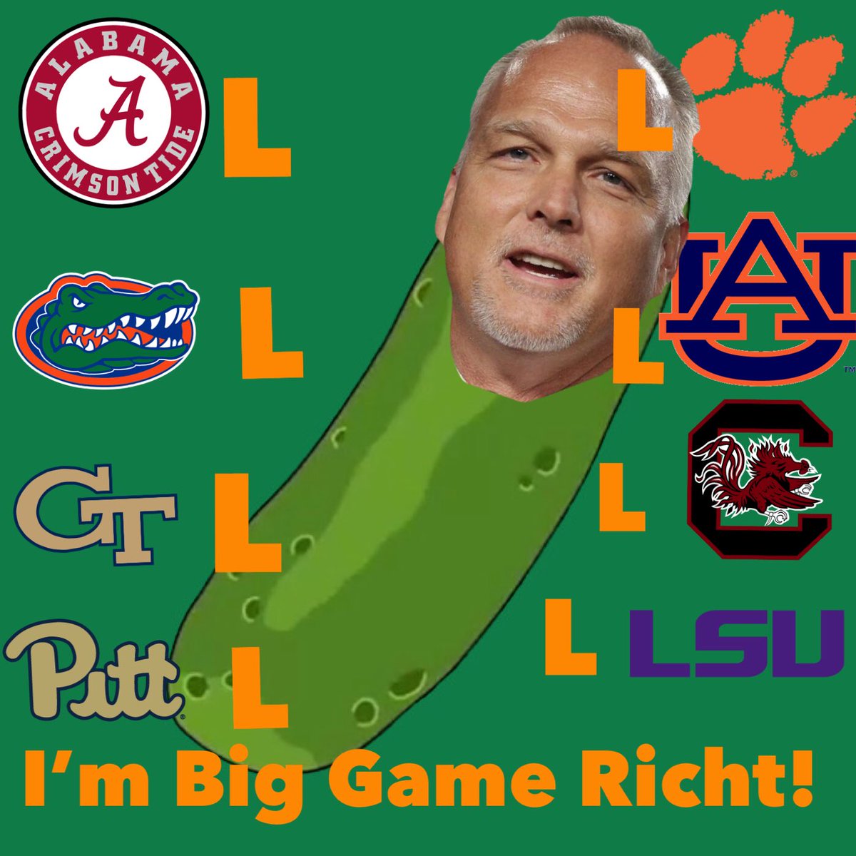 SportsTalkLight's tweet photo. The U isn’t back but Mark Richt blowing the season is https://t.co/8Llg3pIX0X