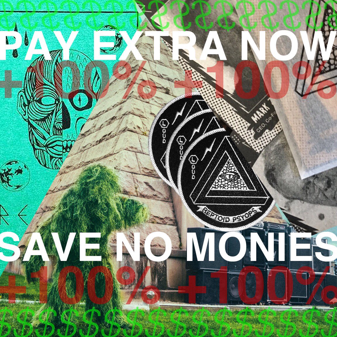 FOR BLACK FRIDAY ALL REPTOID MERCH IS +100%. ALL EXTRA MONEY WILL BE DONATED TO VICTIMS OF HUMAN SLAVE LABOR. LINK BELOW. #blackfriday