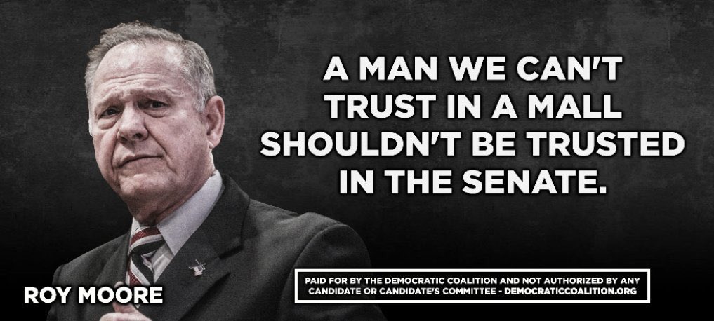 krassenstein's tweet photo. According to those in Alabama there are several local billboard companies refusing to run this Anti Roy Moore ad...

It would be ashame if god-forbid it went viral on social media and was seen by even more people than the actual billboard would have been. https://t.co/VKeSY0tL78