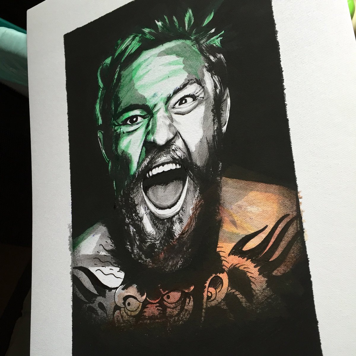 willylangford's tweet photo. Painted @TheNotoriousMMA awhile ago! #mcgregor #ConorMcGregor #art #painting #suffolk #suffolktattoos #tattoos https://t.co/u40B8nmM7D