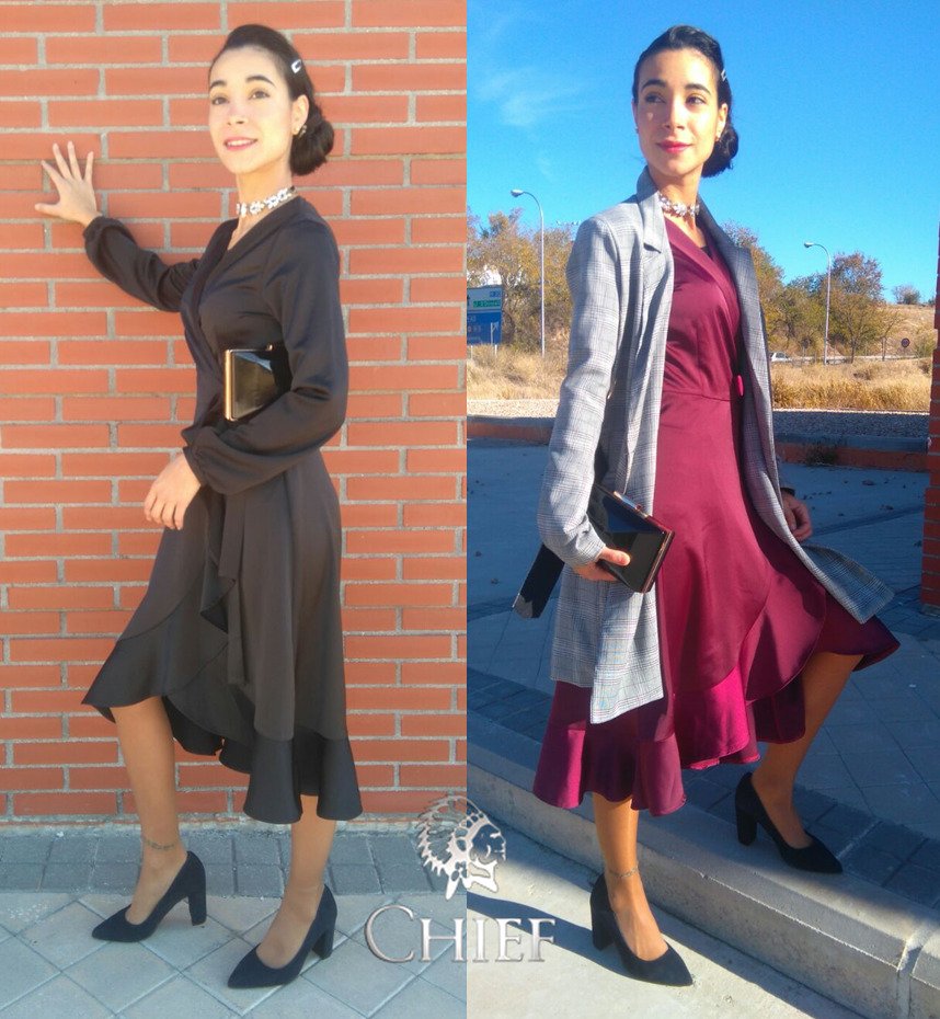 chiefsmadrid's tweet photo. En negro o vino, ¿cuál es tu color? Mismo vestido, dos estilos diferentes. #chief #invierno2017 #alamoda#instashoes#megustalamoda #tendencia https://t.co/yFJnbfbGWv