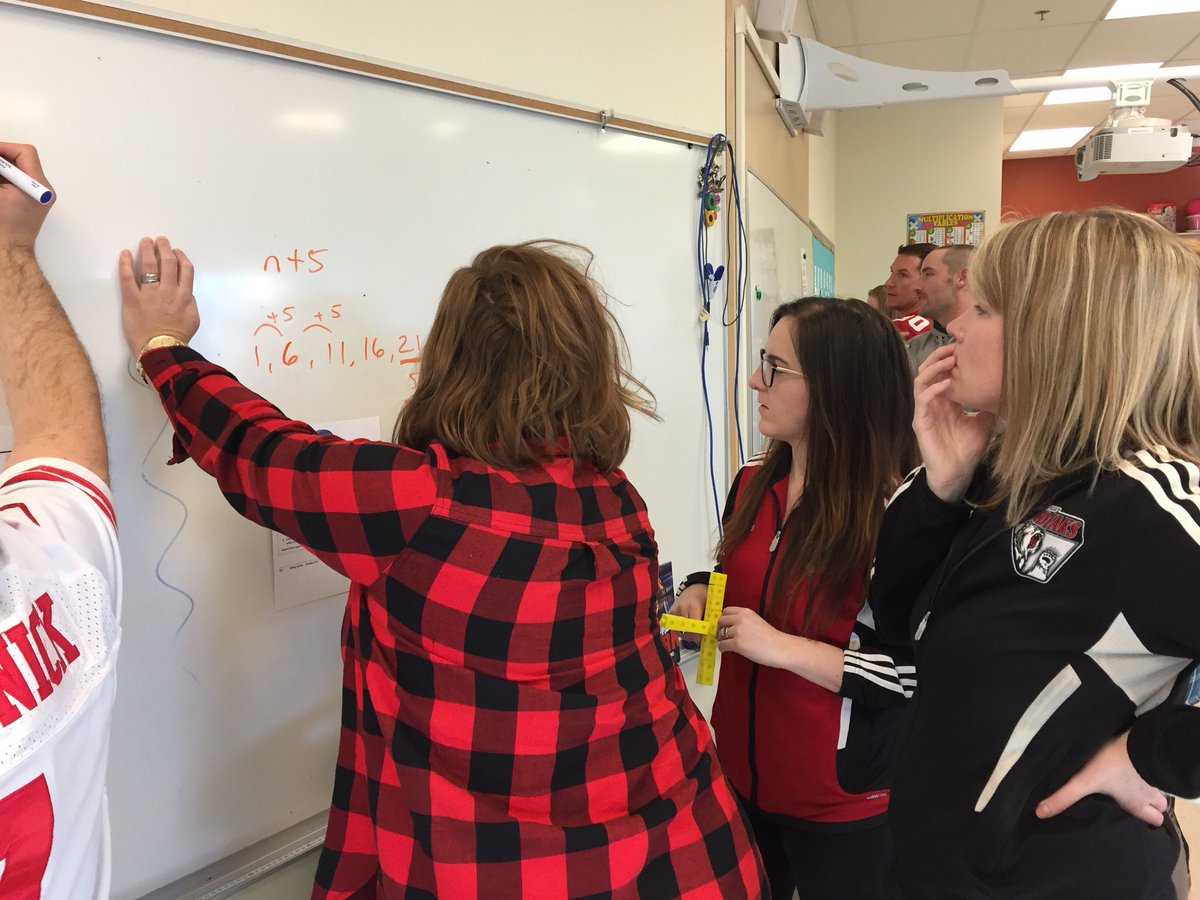 sarabethasis's tweet photo. .@NCKodiaks staff learning from our math cohort members #visiblyrandomgroups #verticalsurfaces @kurt_gordon https://t.co/bywhhkTCYV