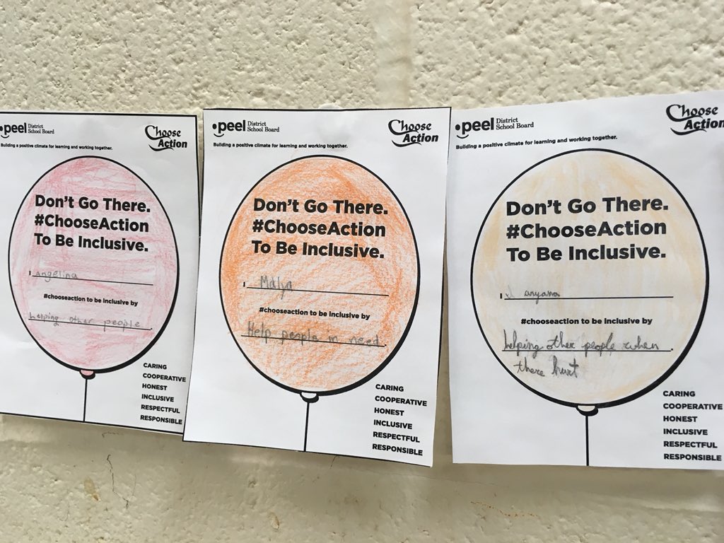MsBucknamsClass's tweet photo. We #chooseACTION to be inclusive and prevent bullying. @WesterveltsPS https://t.co/aSWeEnr6vk