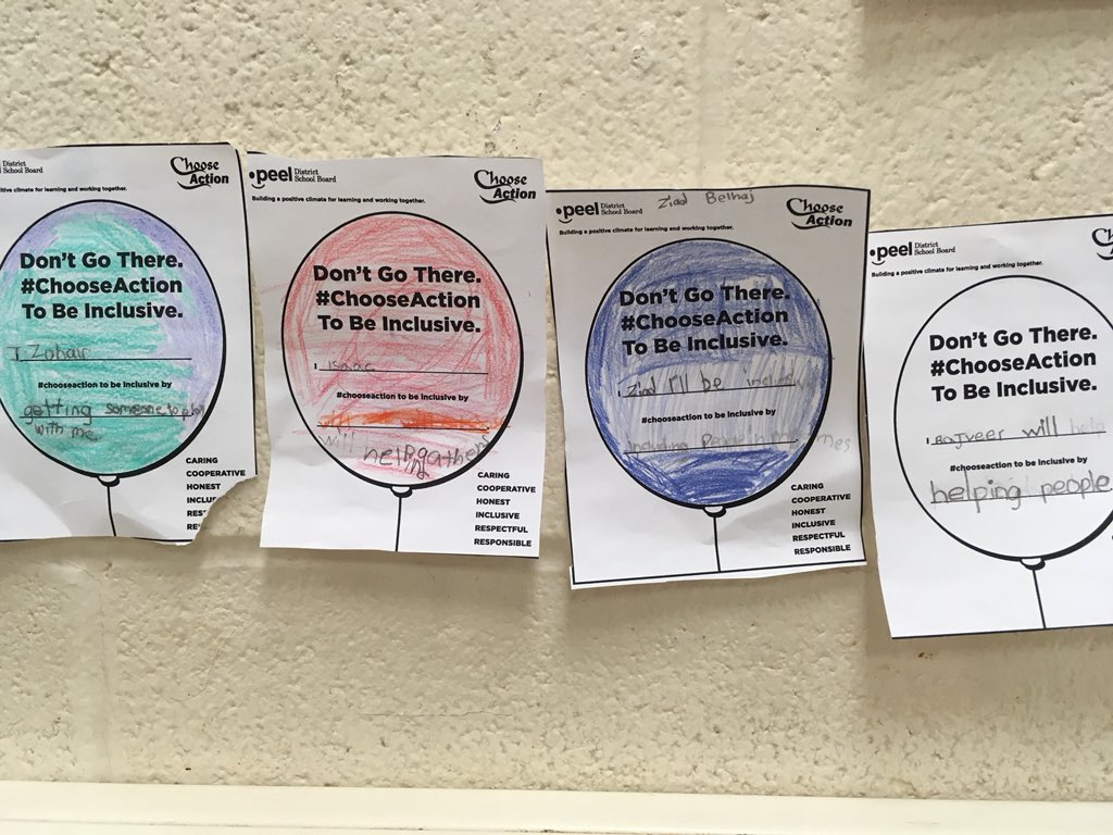 MsBucknamsClass's tweet photo. We #chooseACTION to be inclusive and prevent bullying. @WesterveltsPS https://t.co/aSWeEnr6vk