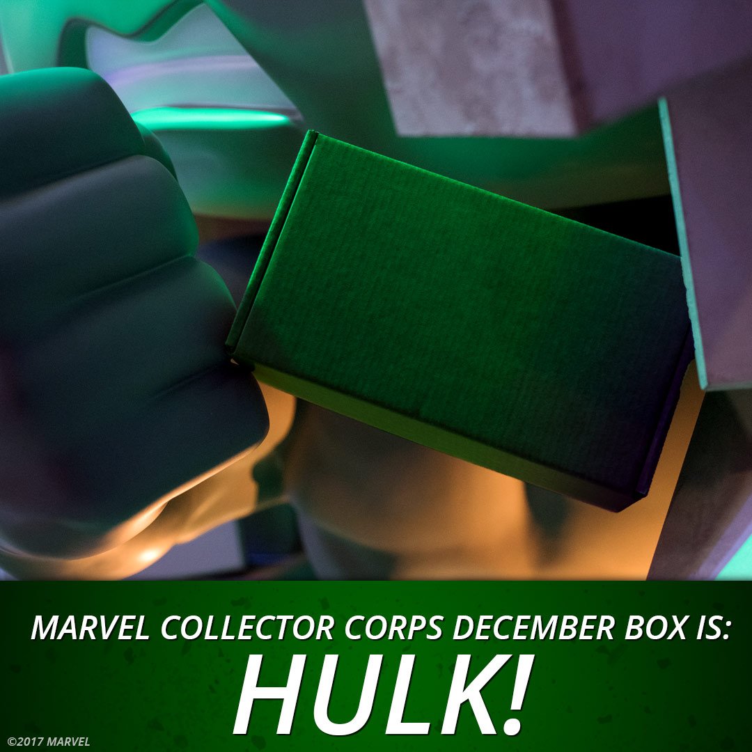 RT &amp; follow <a href="/OriginalFunko/">Funko</a> for a chance to WIN a Marvel Collector Corps #HULK box!