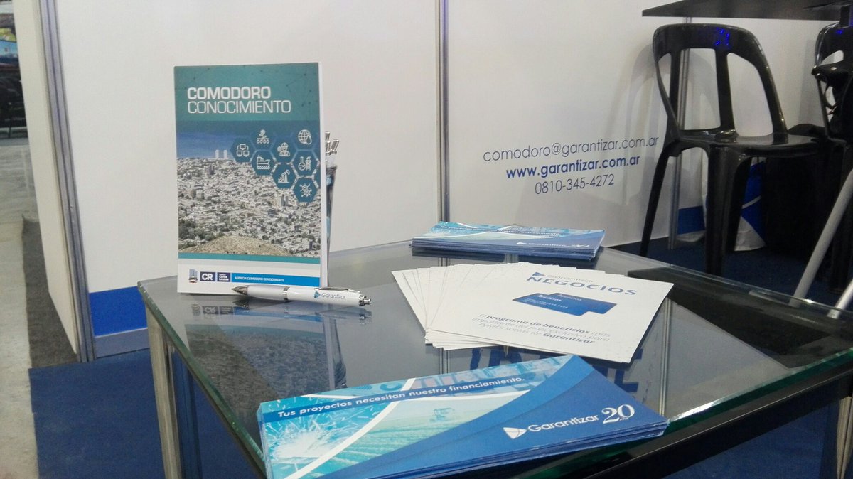 Garantizar's tweet photo. Estamos en la 4ta Expo Industrial y Comercial de Comodoro Rivadavia difundiendo herramientas de #financiamiento para todas las #pymes. Visitanos el fin de semana en el predio ferial, te esperamos! @_ExpoIndustrial https://t.co/woZMQf2W2I