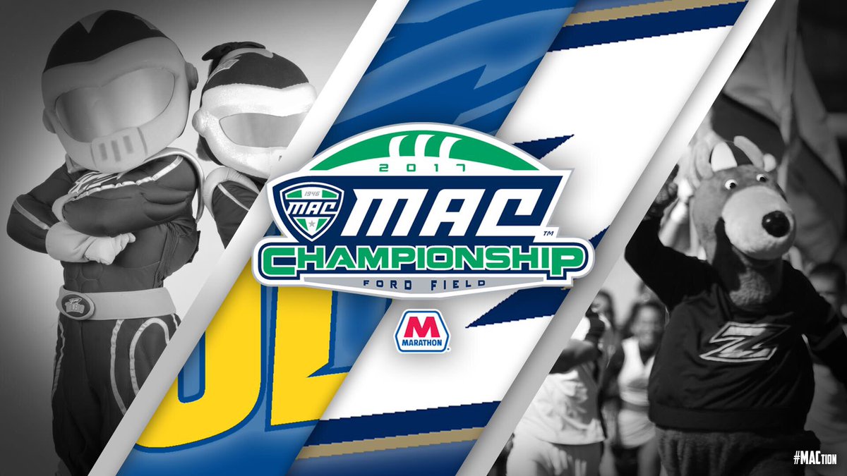 MACSports's tweet photo. Rockets. Zips. The Stage is Set.
See you at Ford Field on Saturday, December 2nd! (Noon ET, ESPN).
#MACtion https://t.co/GKeaiRPX4M