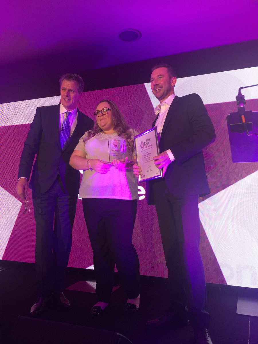 dangermann00's tweet photo. Congratulations Kirsty McDade @love_luton Community Business Person of the Year. A real community champion! https://t.co/l3LdJHBoD2