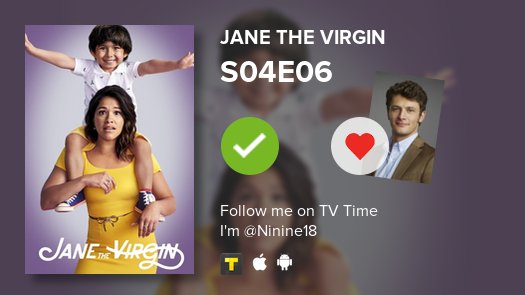 ChoupiZila's tweet photo. J'ai enfin vu S04E06 Jane the Virgin! #JaneTheVirgin  #tvtime https://t.co/cGpUVz2JDe https://t.co/oElKW0z5ac