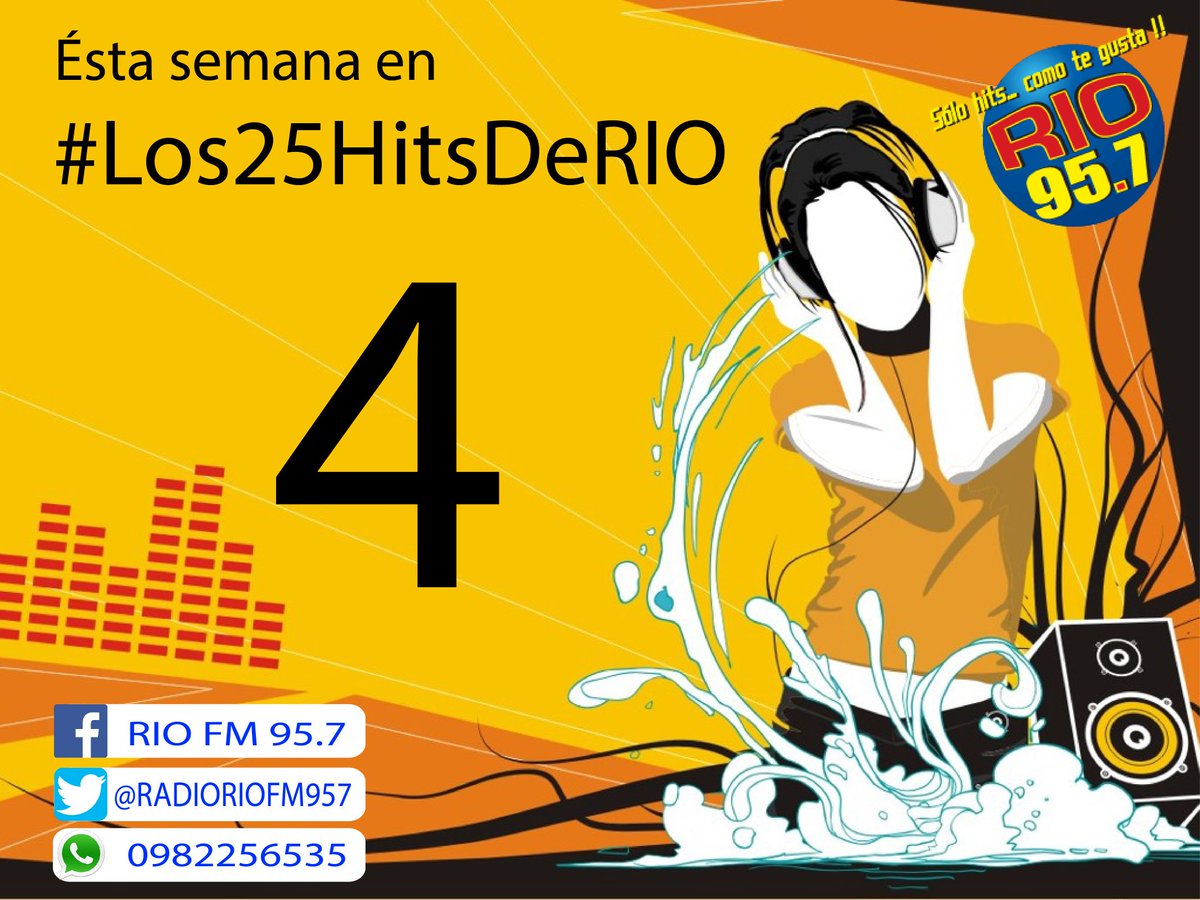 RADIORIOFM957's tweet photo. Hoy en #Los25HitsDeRIO ocupa en el #puesto4 la canción 'No llores corazón' de @MarquesMusica https://t.co/ndC9FkqARS