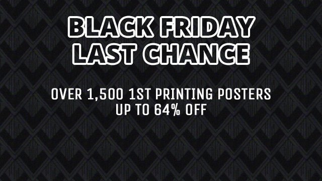 concertvault's tweet photo. Today is your last chance to save up to 64% on over 1,500 1st printing posters for our #BlackFriday Sale. This sale cannot be beat! https://t.co/RMMRrM63T8 https://t.co/tYEFVS5nck