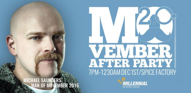 BruhaExclusive's tweet photo. #Movember? #AfterParty? 

YUP! 

Join @Millennial_MNG on Dec 1st in #HamOnt for their official after party at The Spice Factory! Get your tickets and the details at https://t.co/eiCdFeo05Z https://t.co/toPfeANPmn