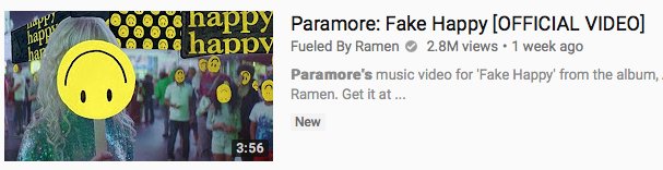 HayleyWOnline's tweet photo. Fake Happy has over 2 MILLION views on YouTube! 🙃
Check it out here: https://t.co/0CsD0nhlk4 https://t.co/hJ8ED8aX37