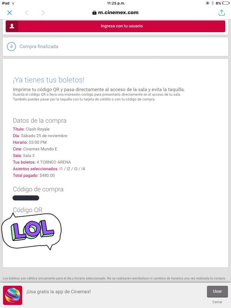 Regalamos 1 entrada para la <a href="/ArenaGGLAT/">ArenaGG LATAM</a> #GamergyMastersMX 25 de nov
Participa, sigue a:
@Teamzwarriors <a href="/IAmLinch/">Luis Linch 🇲🇽👁️</a> <a href="/joelcastror/">Joel Castro</a>
El ganador se anuncia a las 11:00pm