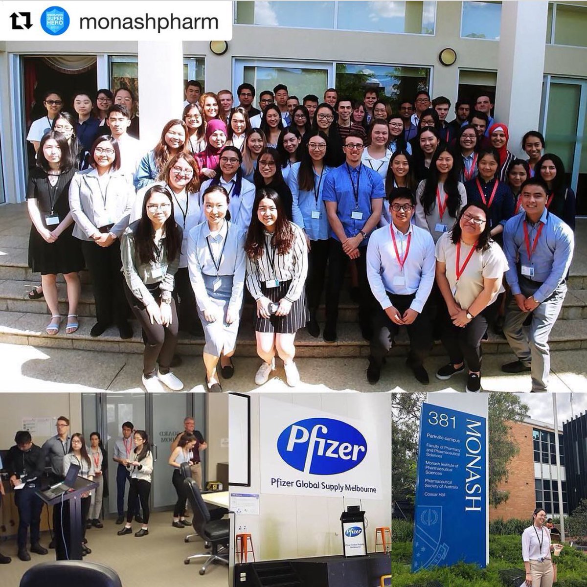 MonashPharm's tweet photo. #pharmsci #employabilityweek! Thank you to everyone for making it such a success, especially to prospective employers, students &amp; especially Laurence, Alistair &amp; the student organising committee. 

@jinnge “I really appreciate all the insight individuals from industry provided." https://t.co/ZjqTWR5DSZ
