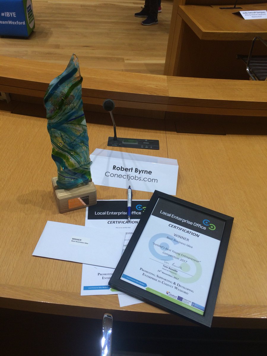 conectjobs's tweet photo. Unbelievable experience with the @ibye_ie crew so grateful for all the help along the way. Honored to win the best ideas category in Wexford weldone to everyone who took part. Regionals up next! https://t.co/kUtstijqkc
