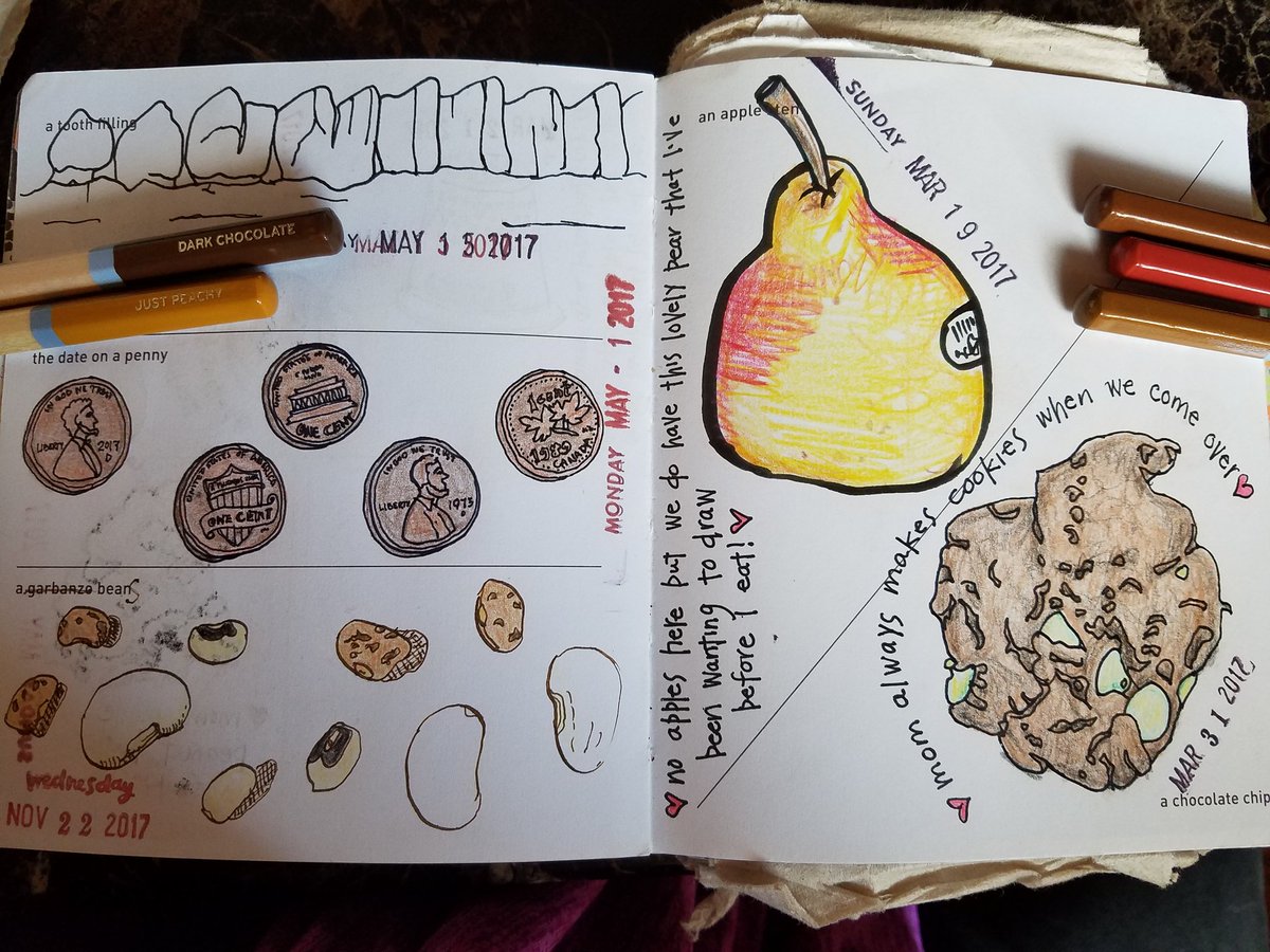 keligami's tweet photo. two more pages in my tiny #642things book. #dailydrawing #sketching https://t.co/5mzaikWD8r